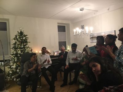 Carol Singing at Evan Vijay's & Sis. Ekta's residence